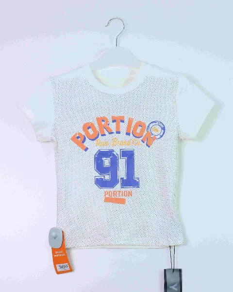 Áo phông croptop nữ Teen 522-13 trắng H27.2026.2